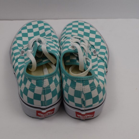 VANS Authentic Aqua Checkerboard Unisex Casual Classic Shoe Hipster Grunge - Picture 6 of 8